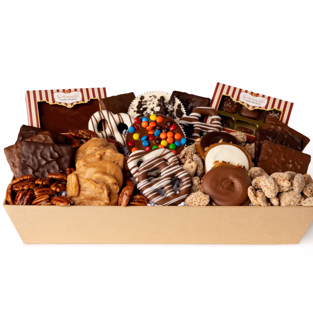 Sweet Treats Deluxe Gift Basket chocolates