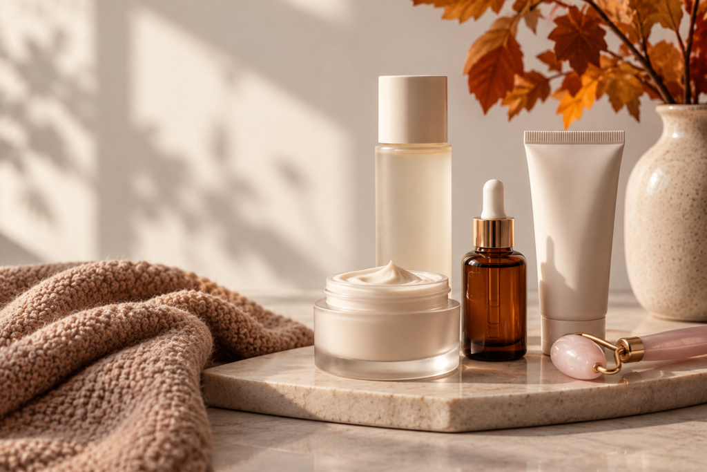 fall skincare routine makeup beauty products
