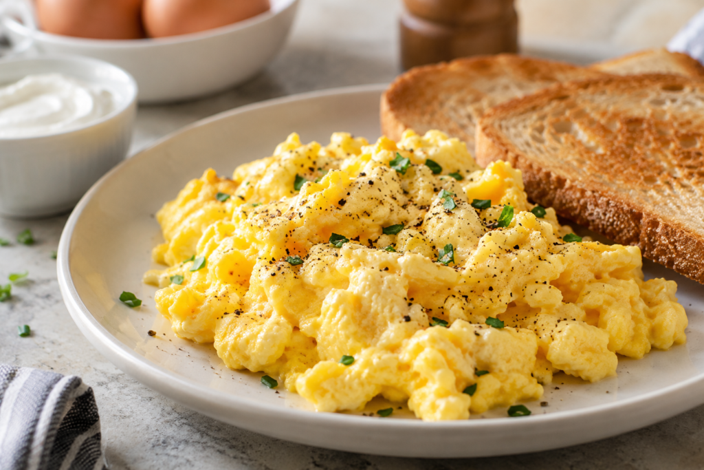 how to make perfect scrambled eggs