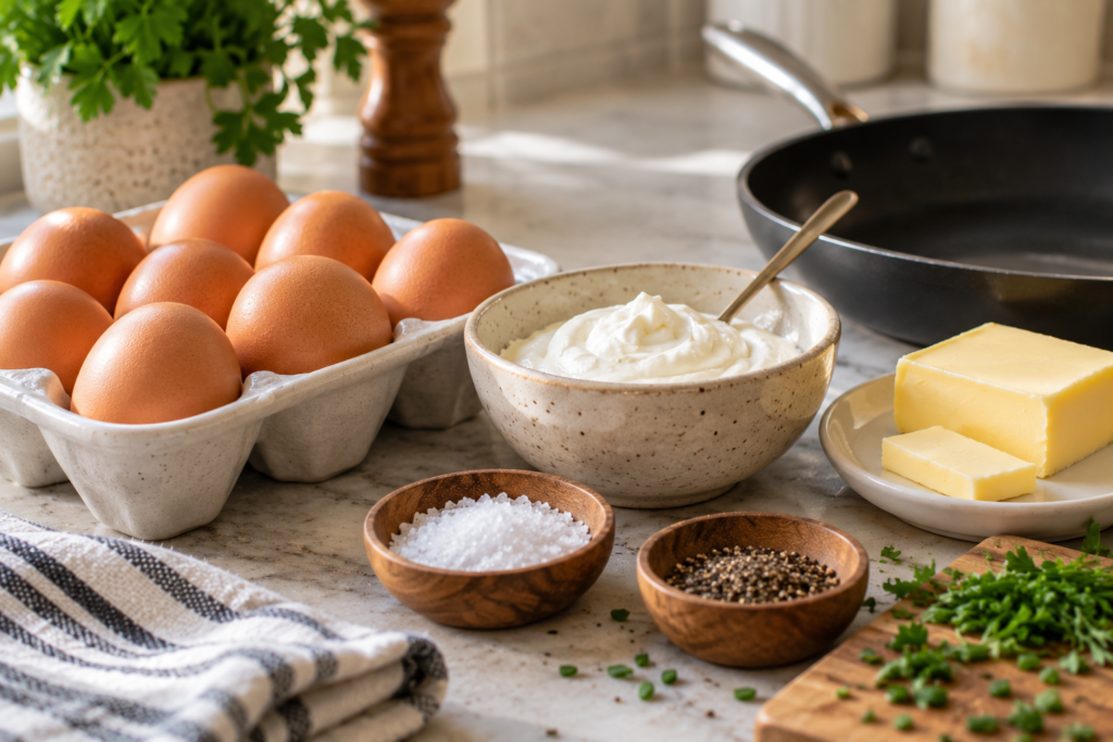 how to make perfect scrambled eggs ingredients