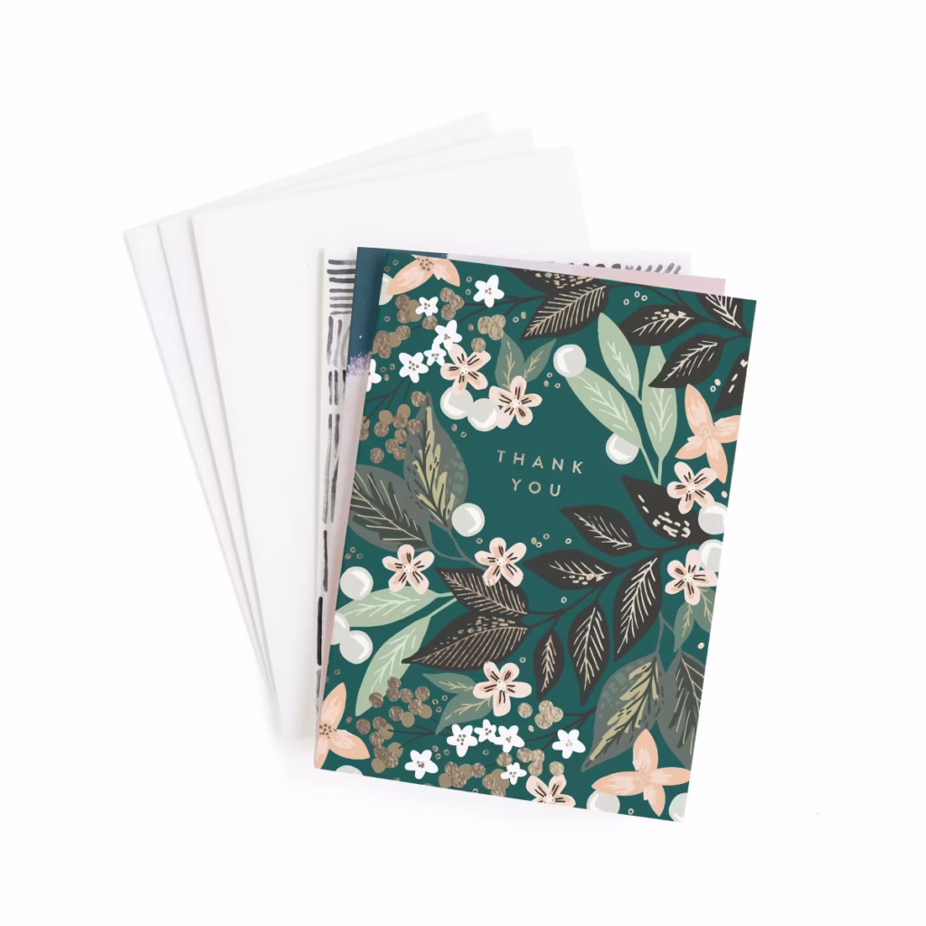 Everyday Card Pack Thank You: Minted Multicolor Floral Greeting Cards thank you card wording ideas