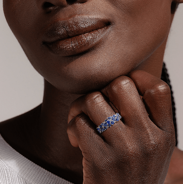Santorini Sapphire & Diamond Cluster Ringhow to pick signature jewelry