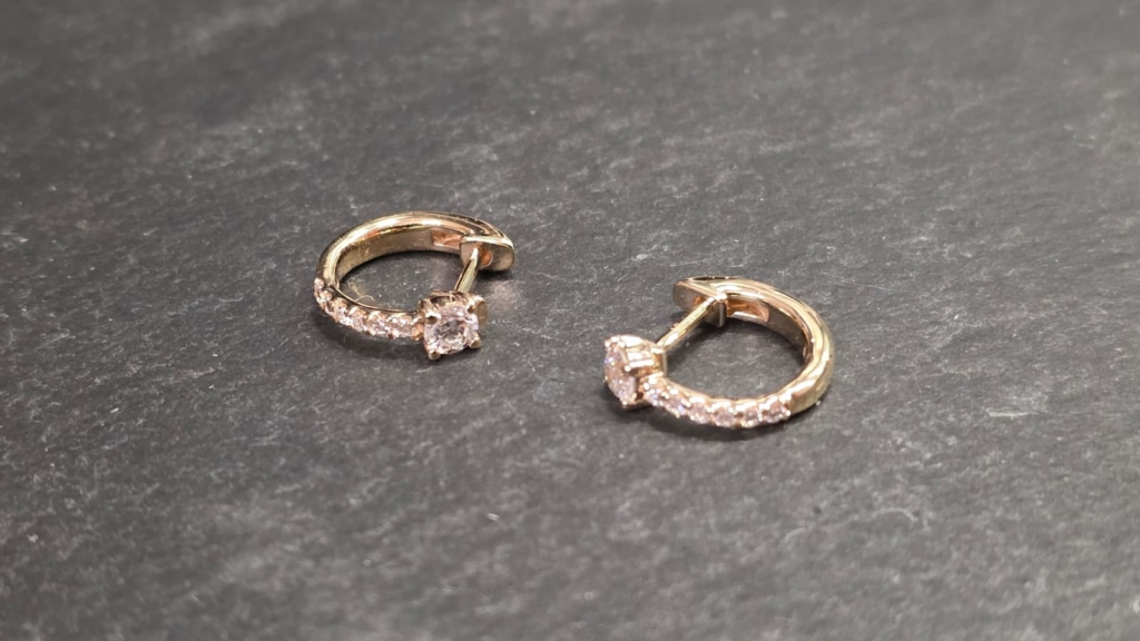 Taylor Lab Diamond Huggie Earrings brilliant earth jewelry review