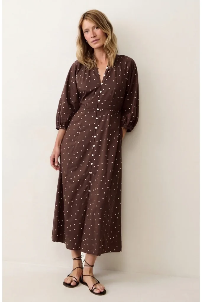 Willow Dot Maxi Dress pumpkin patch outfits