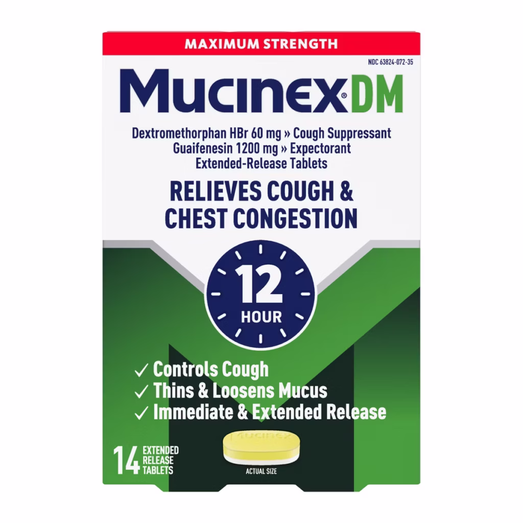 Mucinex DM Max Strength 12 Hour Cough Medicine best cold and flu best cold and flu remedies medicine