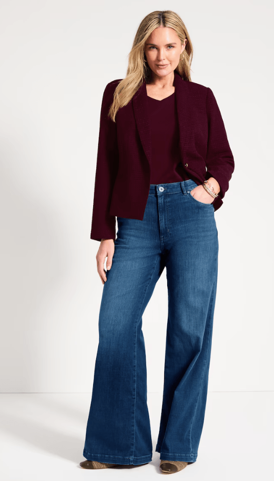 Modern Fit Flare Jean fall outfits for moms