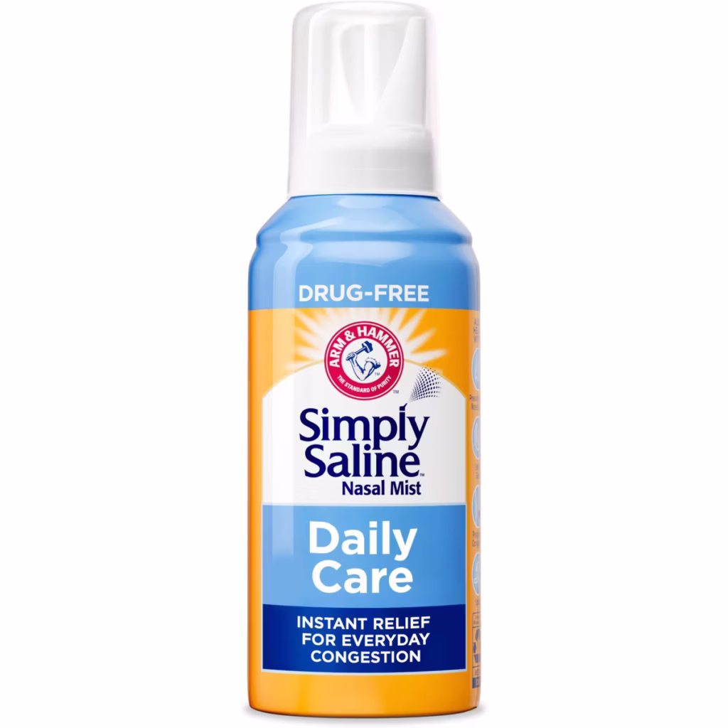 best cold and flu remedies Simply Saline Daily Nasal Mist for Instant Congestion Relief
