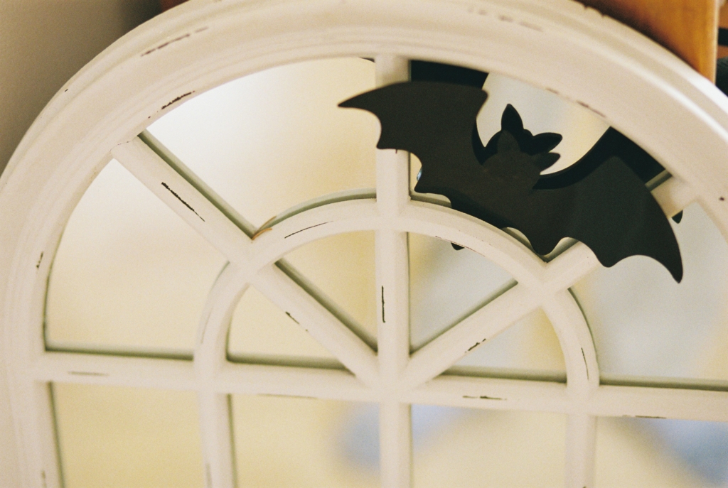 bats on mirror halloween home decor ideas