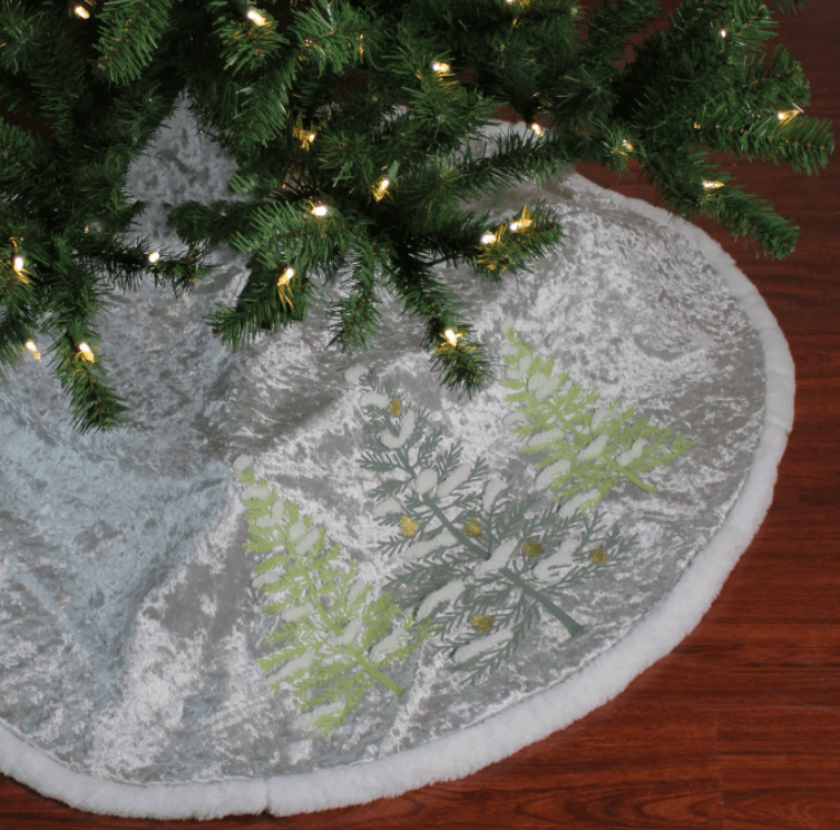 Falda árbol de Navidad blanca