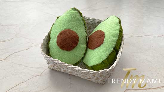 DIY Felt Vegetables - Avocado