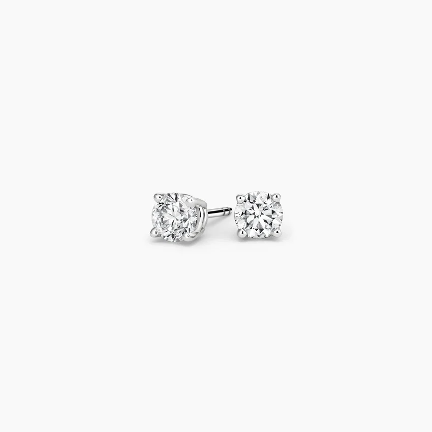 Perfect 4-Prong Lab Diamond Stud Earrings mother's day jewelry gifts