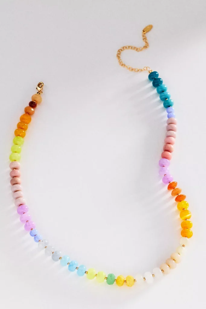 rainbow stone necklace