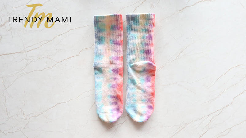 How to tie dye socks - Shibori Rainbow