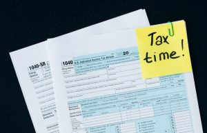 Tax Documents on the Table