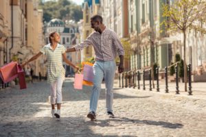 thoughtful things to do for father's day - dad and daughter shopping
