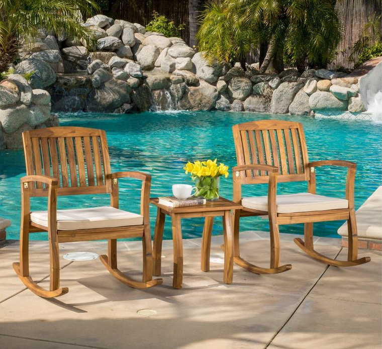 patio rocking chair set