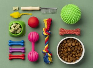 new puppy checklist - dog toys dog bones dog treats