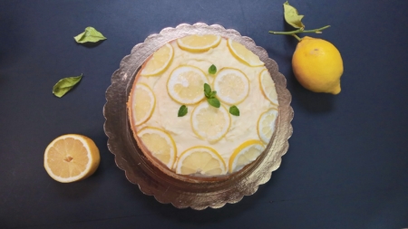 Finished limoncello cake - limoncello cake recipe