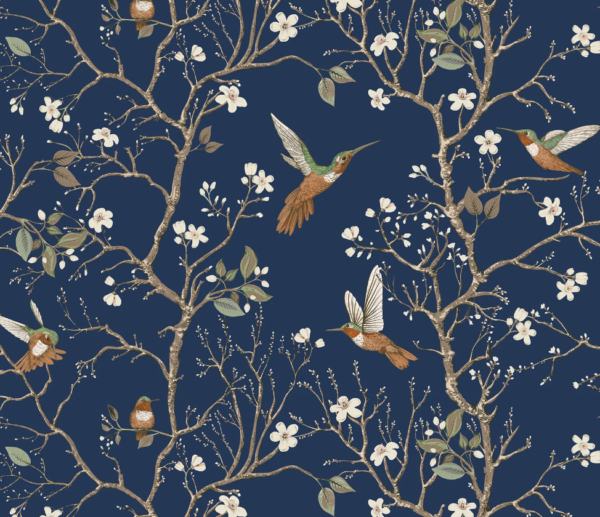 Bird Wallpaper | Stunning Bird & Branch Wallpaper - Cottagecore Wallpaper