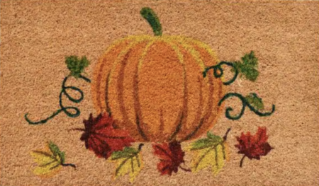 Nature's Bounty Coir & Vinyl Door Mat - fall door decorations