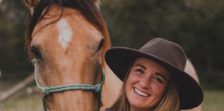 A Woman in Blue Denim Jacket - western outfits for women