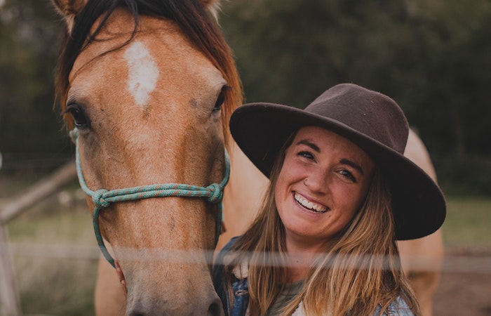 A Woman in Blue Denim Jacket - western outfits for women