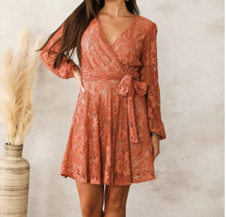 All Over Lace Dress - dresses to wear cowboy boots with