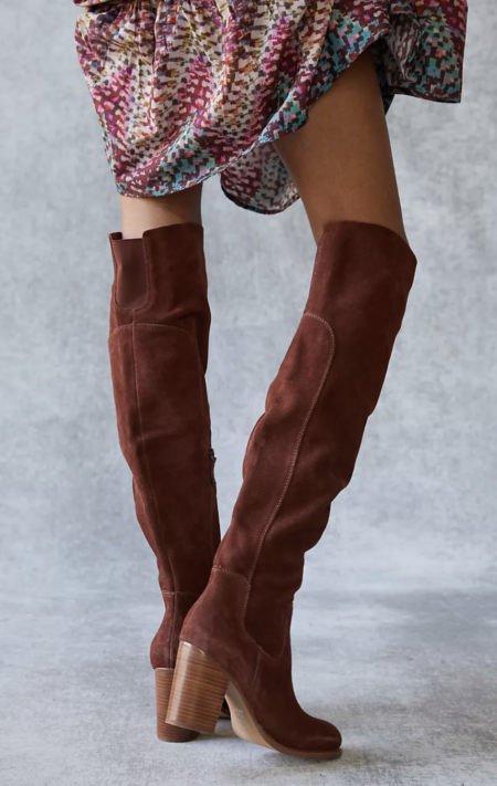 Kelsi Dagger Brooklyn Logan Over-The-Knee Boots - cottagecore shoes