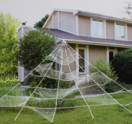 Northlight 9.8' Giant Outdoor Spider Web Halloween Decoration - outdoor decorations for Halloween