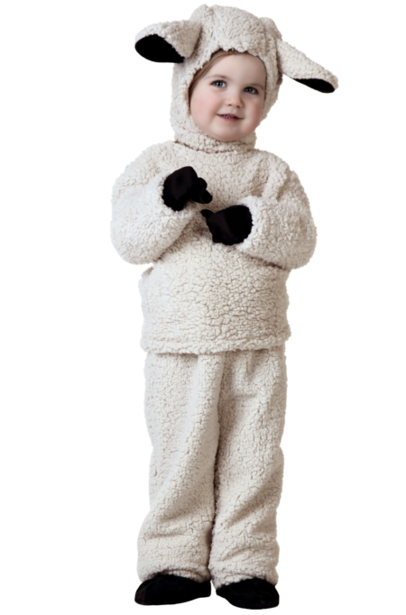 Woolly Sheep Toddler Costume - mom and daughter Halloween costumes