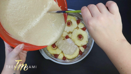 Vegan Pineapple Upside Down Cake Batter