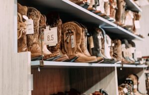 Cowboy Boots on Shelves - knee high cowboy boots for women