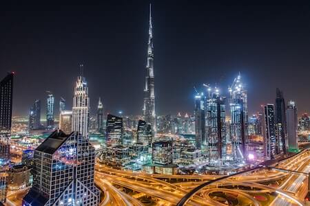 ity Skyline during Night Time - warm places to visit in December