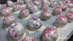 Red velvet cake balls