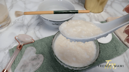 Korean face mask close up