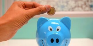 Person Putting Coin in a Piggy Bank - planning for recession