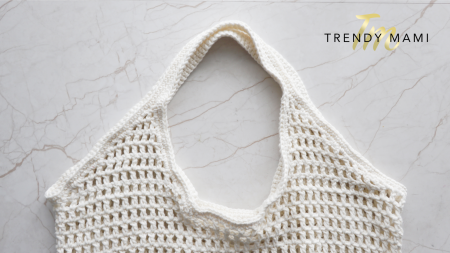 how to make a crochet tote bag handles