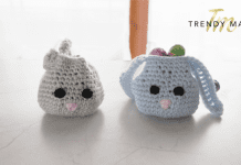 DIY easter bunny baskets featured image