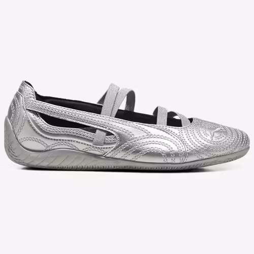 PUMA x Wicked Speedcat Ballet Silver Slippers Office Shoes for Women