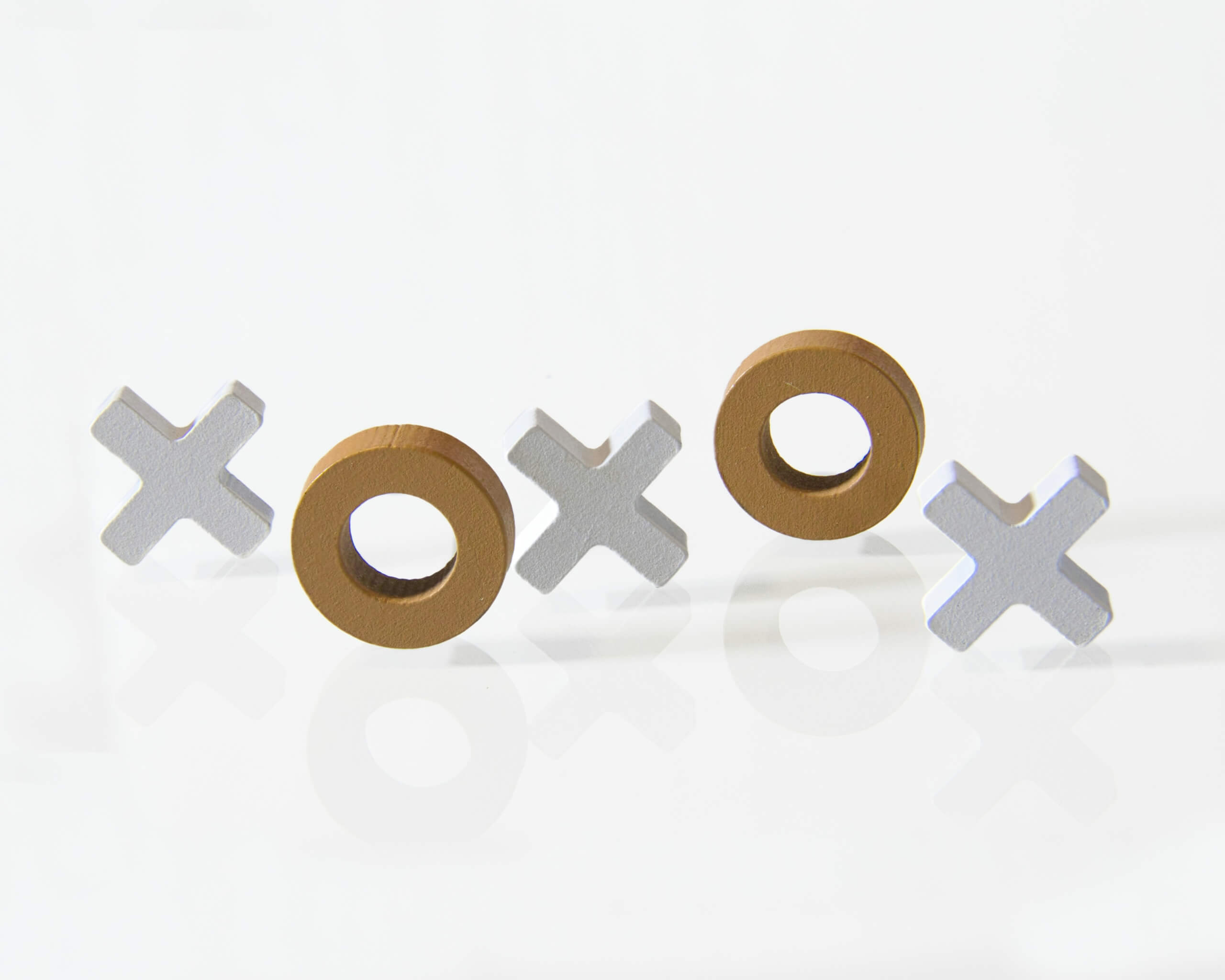 tic tac toe clay xoxo valentine's day