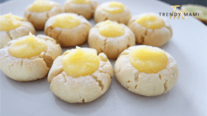 making lemon curd cookies featured