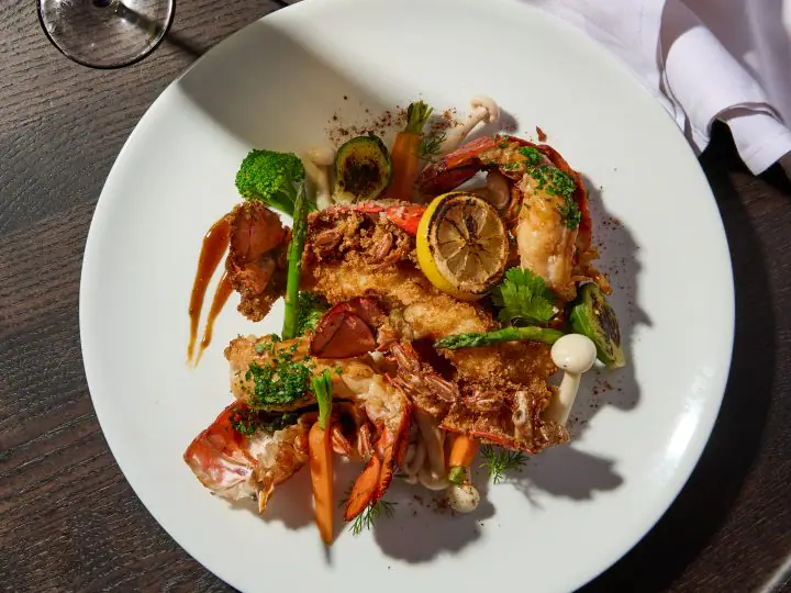 alaska cruise lobster dish