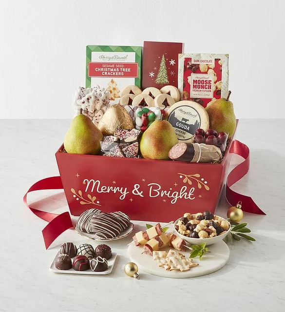 Deluxe Christmas Gift Basket Christmas Gourmet Gift Baskets