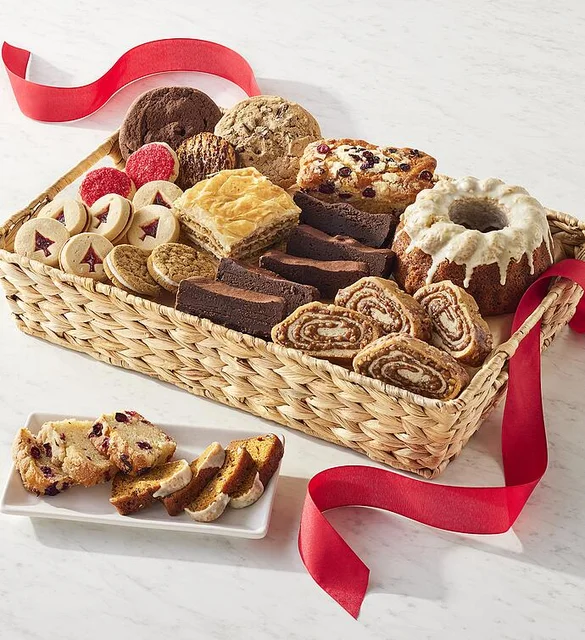 Holiday Bakery Tray Christmas Gourmet Gift Baskets