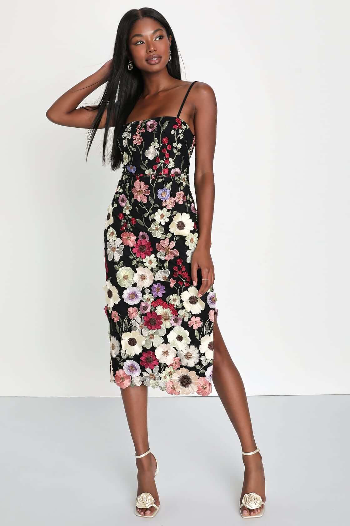 graduation fashion - floral applique