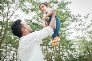 gifts for new dads - dad and baby