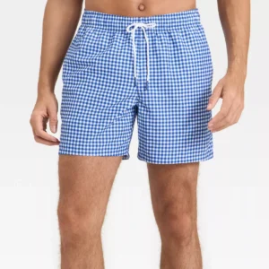 4th of July Sales 2025 - gingham swim trunks
