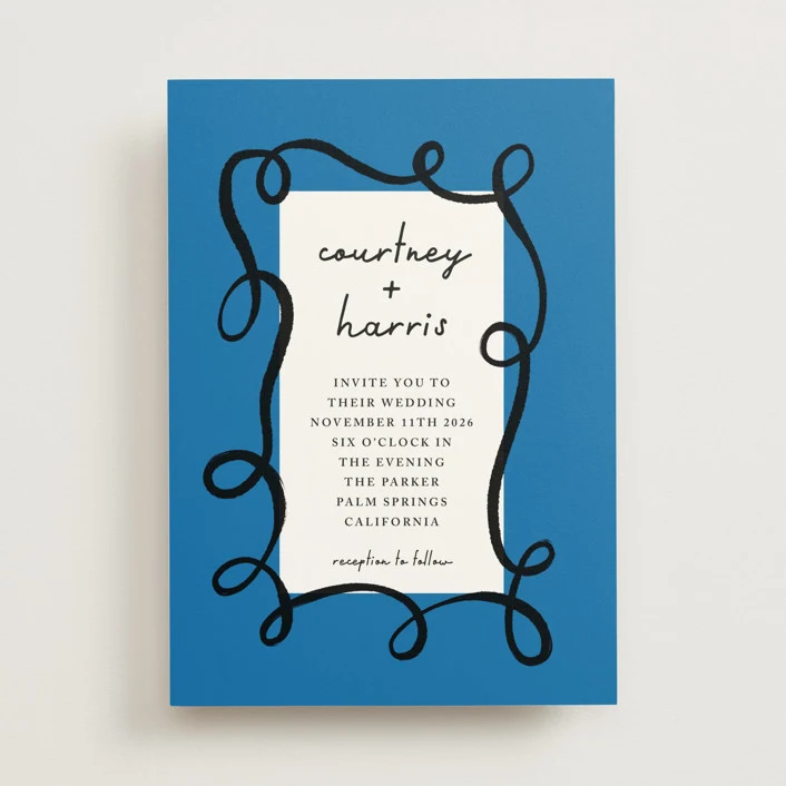 wedding invitation trends - swirl