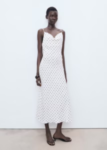 draped midi dress