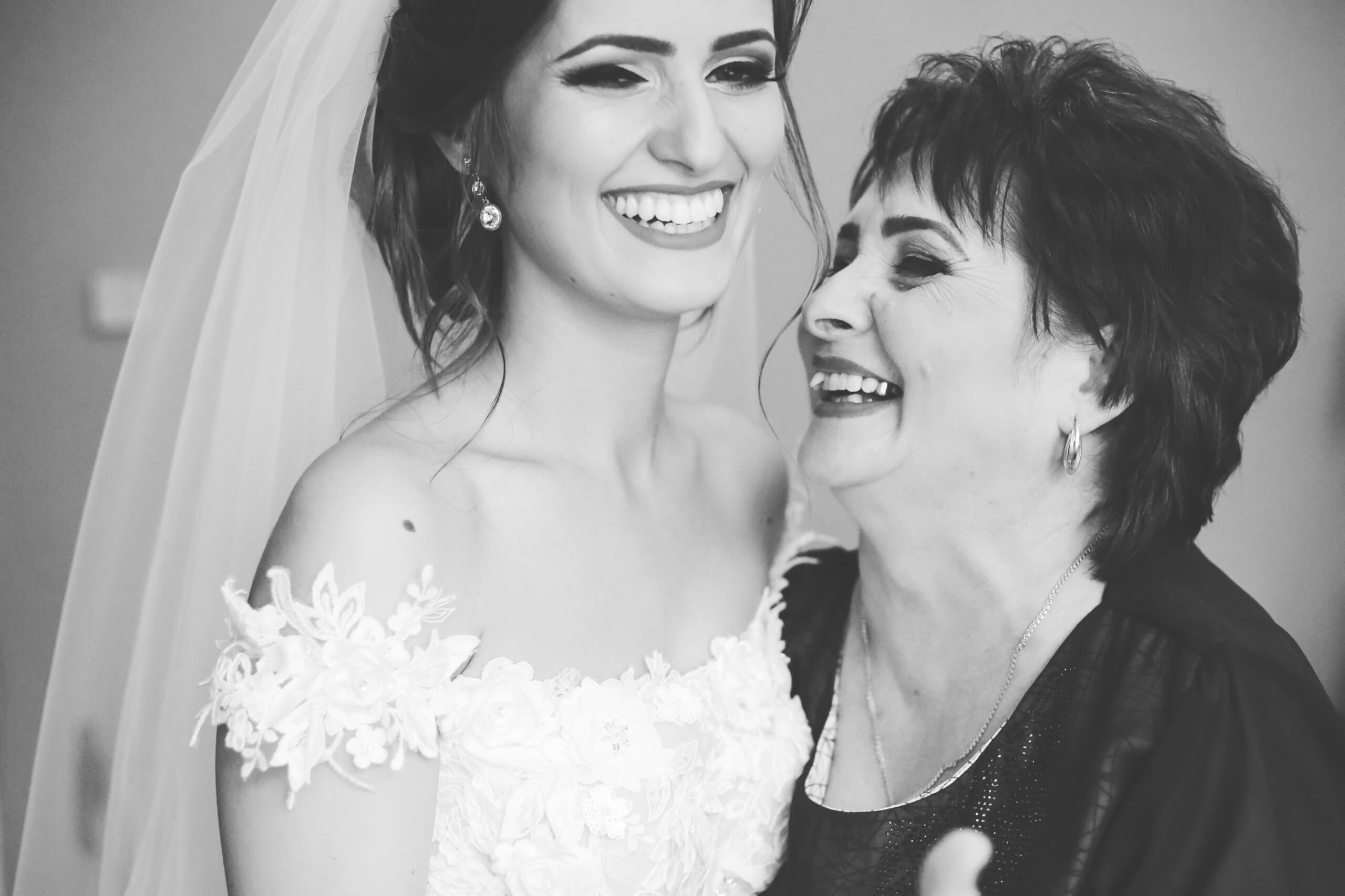 bride with mother - MOB - mother of the bride dresses